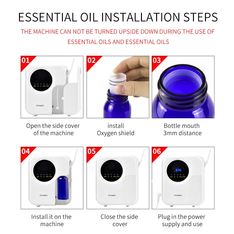 2023 New App Remote Control Electronic Aroma Diffuser with Large Capacity for Kitchen Bathroom Living Room Office Hotel Car Use